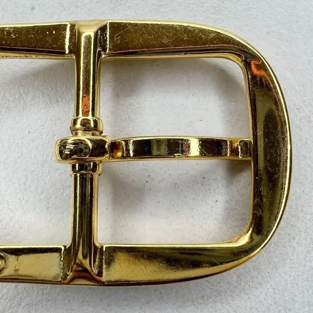 Vintage Gold Tone Simple Basic Belt Buckle for up to 1 Inch Belt